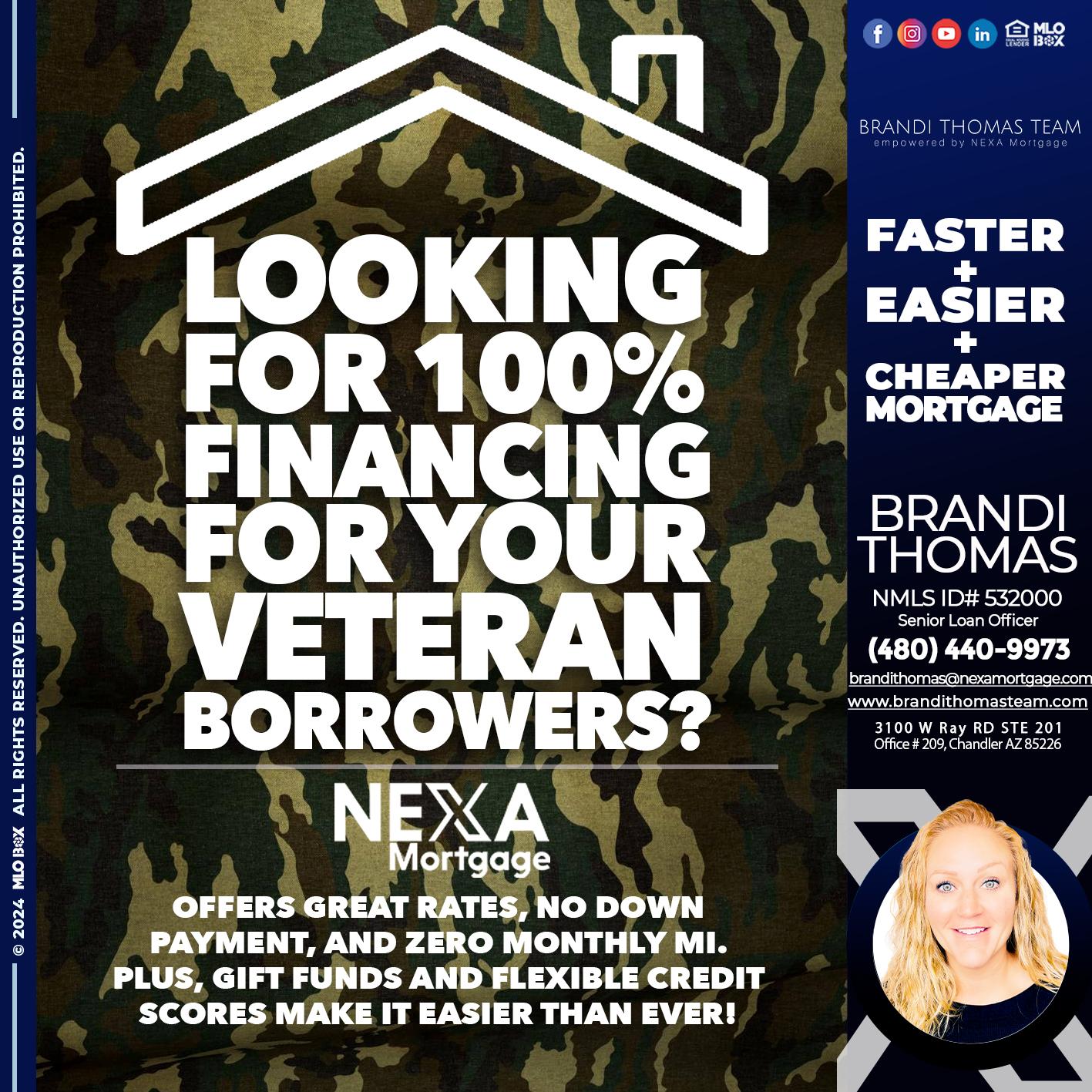 LOOKING 100% - Brandi Thomas Team -Senior Loan Officer