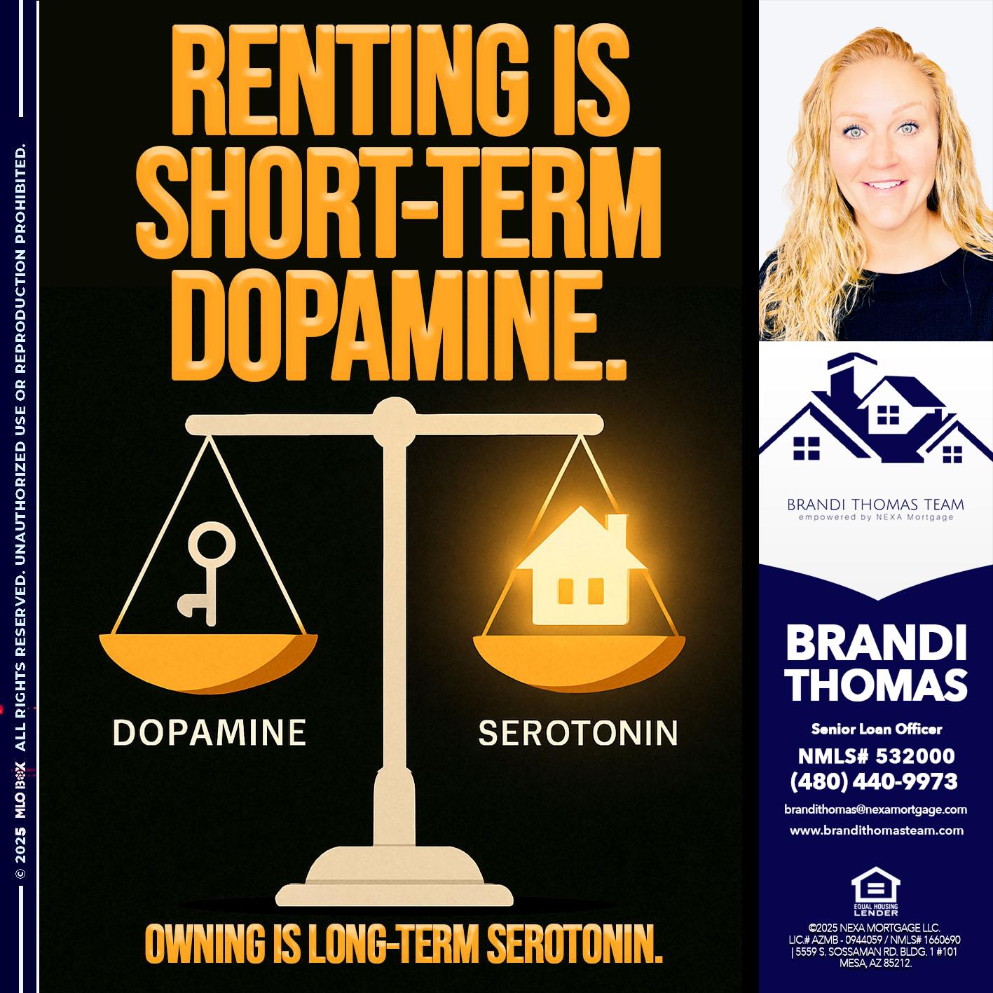 RENTING IS SHORT TERM - Brandi Thomas Team -Senior Loan Officer