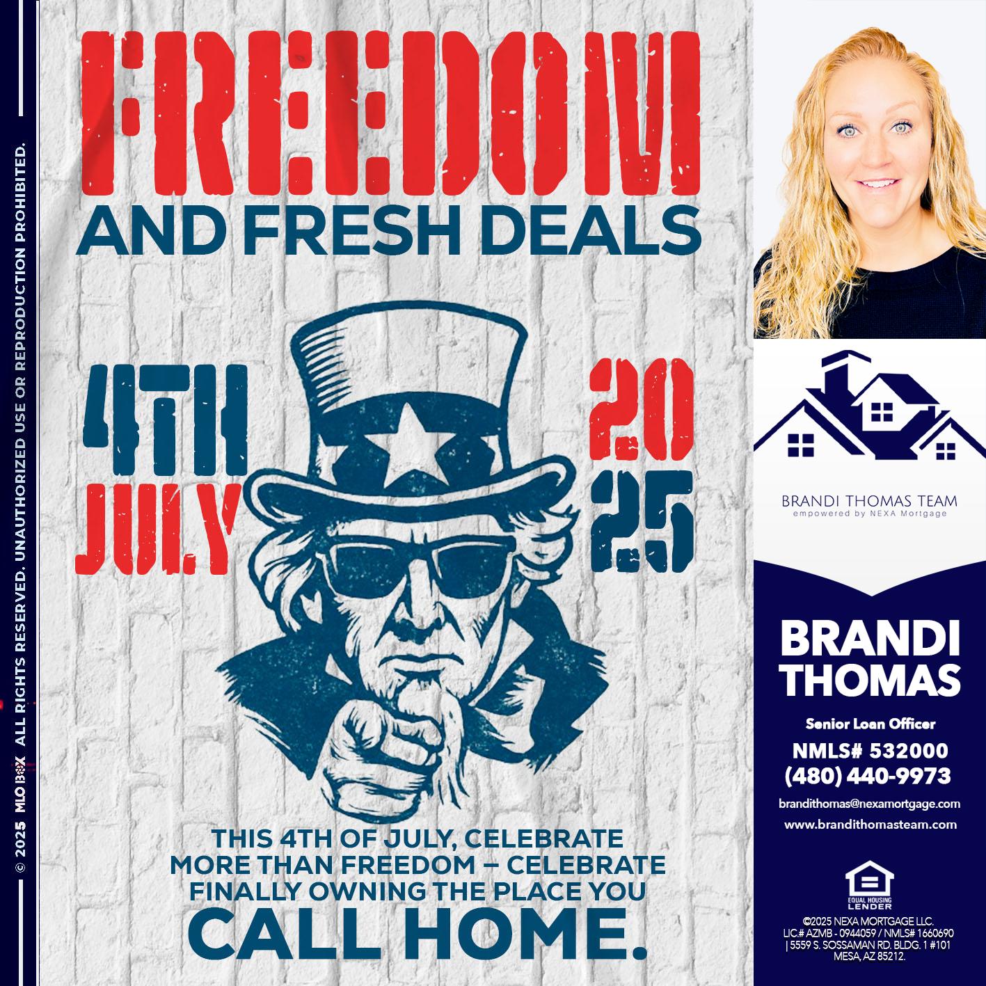 FREEDOM - Brandi Thomas Team -Senior Loan Officer
