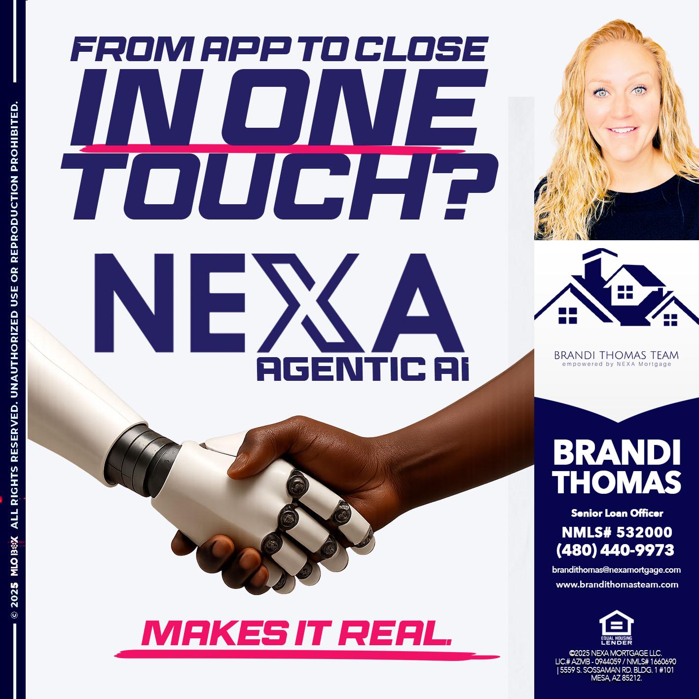 IN ONE TOUCH - Brandi Thomas Team -Senior Loan Officer