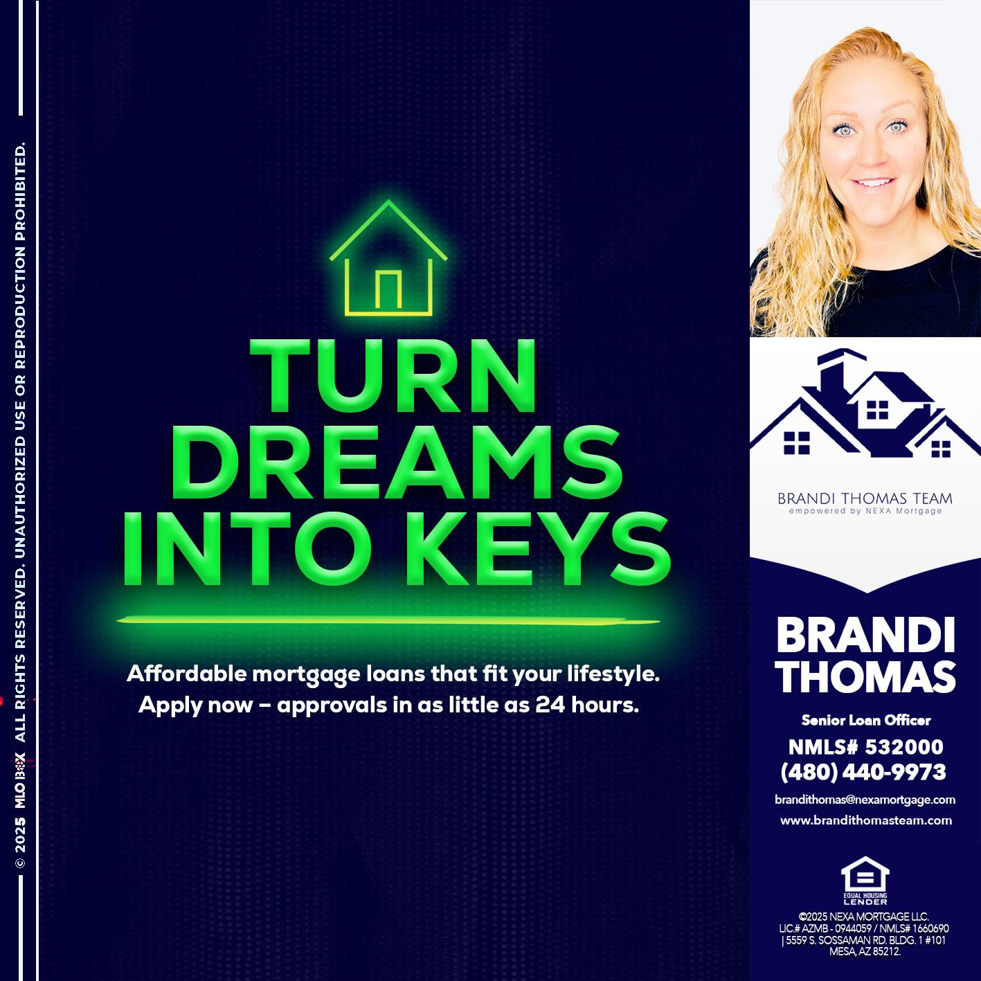 turn dreams - Brandi Thomas Team -Senior Loan Officer