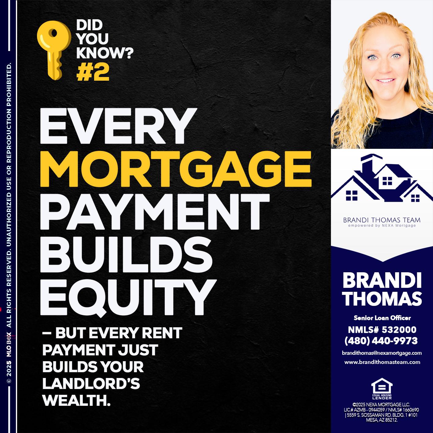 DID YOU KNOW? - Brandi Thomas Team -Senior Loan Officer