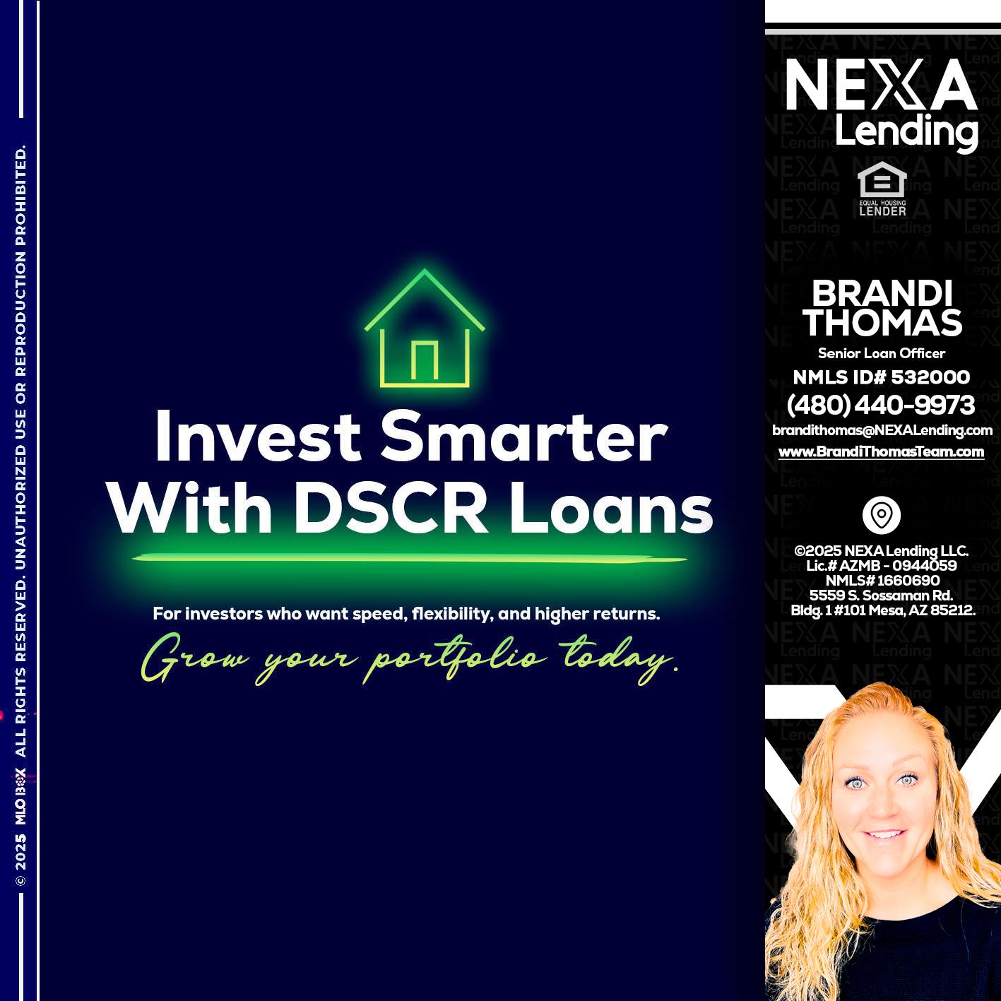 DSCR - Brandi Thomas Team -Senior Loan Officer