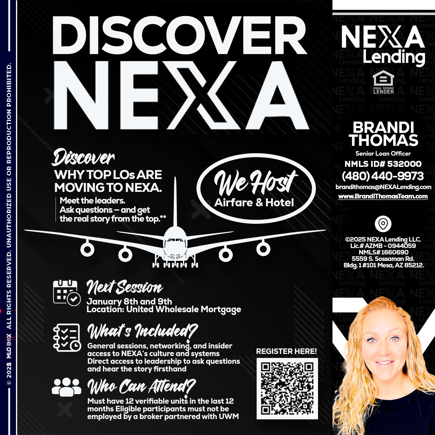 DISCOVER NEXA - Brandi Thomas Team -Senior Loan Officer